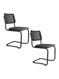 Carree Esszimmerstuhl Schwarz, 2er-Set, Ansicht 6