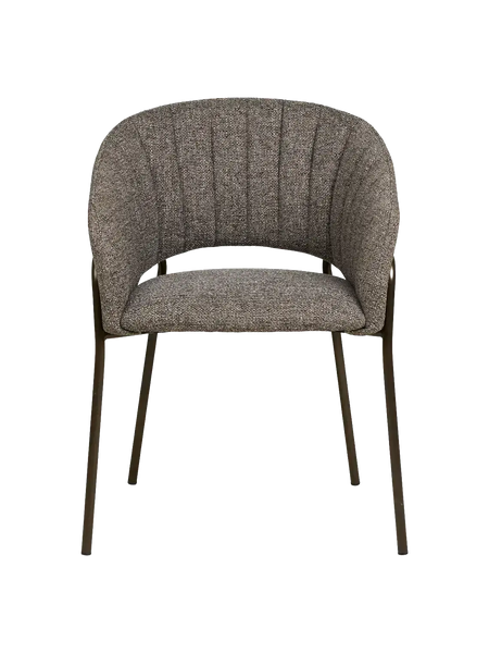 Costa Esszimmerstuhl Esszimmerstuhl Living Nordic dunkelgrau, gunmetal graue Beine