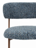 Claes Esszimmerstuhl, 2er-Set in Blau, Detail