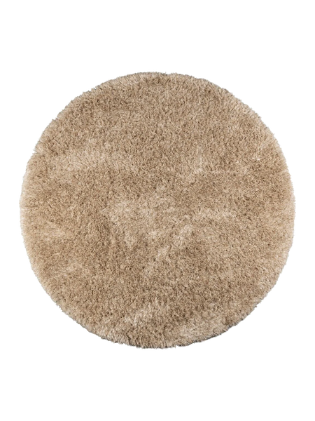 Hairy Teppich rund Beige Ø 200 cm, Ansicht 1