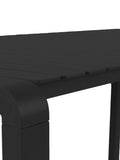 Vondel Gartenmöbel-Set mit Bank in Schwarz, Detail