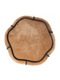 Donna Pouf Samt in Hellbraun, Detail