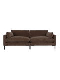 Summer 3-Sitzer Sofa in Dunkelbraun, Ansicht 1