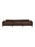 Summer 4,5-Sitzer Sofa in Dunkelbraun, Ansicht 1