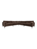 Summer Ecksofa in Dunkelbraun, Ansicht 1