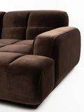 Hazel Ecksofa in Braun, Detail