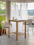 Bartischgestell | Bartischgestell Theo Old Teak für Tischplatte 80x80 cm - von Stern Möbel online kaufen bei LIVINGforme.