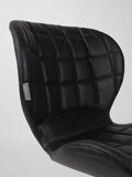OMG Esszimmerstuhl Kunstleder, 2er-Set in Schwarz, Detail