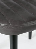 Jake Worn Esszimmerstuhl Kunstleder in Schwarz, Detail