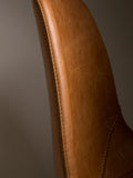 Franky Esszimmerstuhl Kunstleder, 2er-Set in Braun, Detail
