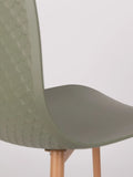 Leon Esszimmerstuhl, 2er-Set in Grün, Detail