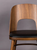 Talika Esszimmerstuhl Walnuss/Schwarz, 2er-Set, Detail