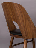 Talika Esszimmerstuhl Walnuss/Schwarz, 2er-Set, Detail