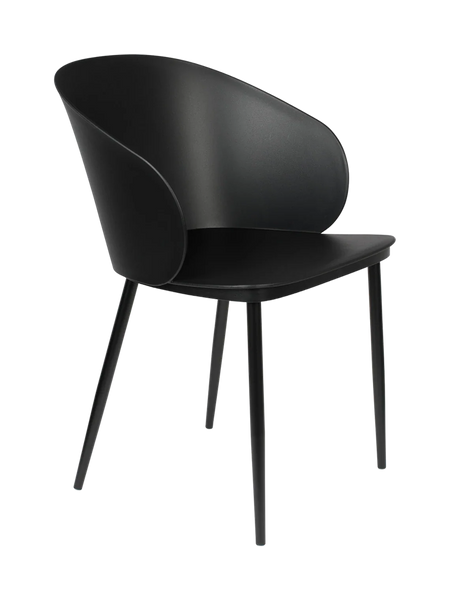 Gigi Esszimmerstuhl, 2er-Set in Schwarz, Ansicht 1