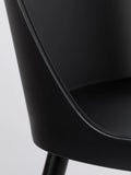 Pip Esszimmerstuhl Schwarz, 2er-Set, Detail