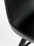 Albert Kuip Esszimmerstuhl, 2er-Set in Schwarz, Detail
