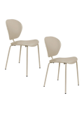 Ocean Esszimmerstuhl, 2er-Set in Beige, Ansicht 6