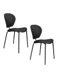 Ocean Esszimmerstuhl, 2er-Set in Schwarz, Ansicht 6