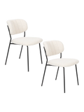 Jolien Esszimmerstuhl Bouclé, 2er-Set in Off-White, Ansicht 6
