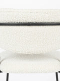 Jolien Esszimmerstuhl Bouclé, 2er-Set in Off-White, Detail