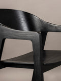 Westlake Armlehnstuhl, 2er-Set in Schwarz, Detail