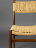 Cecile Esszimmerstuhl, 2er-Set in Walnuss, Detail