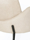 Tjarda Armlehnstuhl, 2er-Set in Taupe, Detail