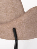 Tjarda Armlehnstuhl, 2er-Set in Braun, Detail