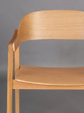 Westlake Armlehnstuhl, 2er-Set in Natur, Detail