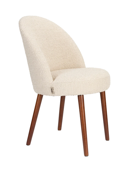 Barbara Esszimmerstuhl Bouclé Beige, 2er-Set, Ansicht 1