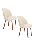 Barbara Esszimmerstuhl Bouclé Beige, 2er-Set, Ansicht 6