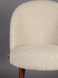 Barbara Esszimmerstuhl Bouclé Beige, 2er-Set, Detail