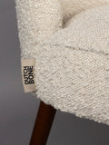Barbara Esszimmerstuhl Bouclé Beige, 2er-Set, Detail