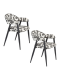 Miyo Armlehnstuhl, 2er-Set in Weiß/Grau, Ansicht 6