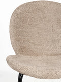 Bonnet Esszimmerstuhl, 2er-Set in Beige, Detail