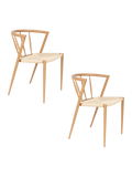 Che Esszimmerstuhl, 2er-Set in Natur, Ansicht 6