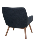 London Loungesessel Stoff/Nussbaum Sessel Living Nordic