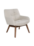 London Loungesessel Stoff/Nussbaum Sessel Living Nordic