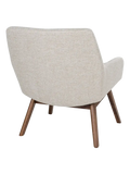London Loungesessel Stoff/Nussbaum Sessel Living Nordic