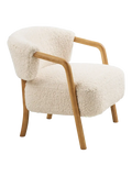 Dakar Loungesessel beige/dark natur Sessel Living Nordic