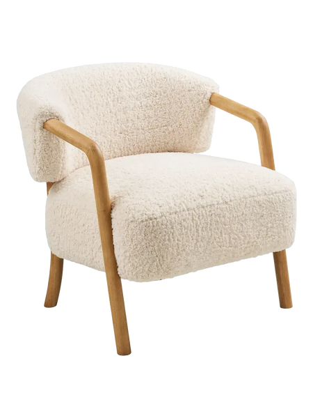 Dakar Loungesessel beige/dark natur Sessel Living Nordic