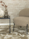 Merida Loungesessel Kunstfell, graubraun/schwarz Sessel Living Nordic