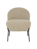 Merida Loungesessel Kunstfell, graubraun/schwarz Sessel Living Nordic