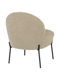 Merida Loungesessel Kunstfell, graubraun/schwarz Sessel Living Nordic