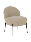Merida Loungesessel Kunstfell, graubraun/schwarz Sessel Living Nordic