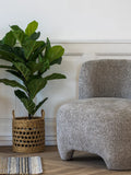Nazare Loungesessel grau Sessel Living Nordic