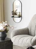 Grandola Loungesessel grau, schwarze Beine, mit Drehfunktion Sessel Living Nordic