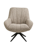 Grandola Loungesessel grau, schwarze Beine, mit Drehfunktion Sessel Living Nordic