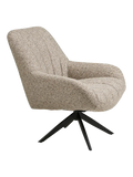 Grandola Loungesessel grau, schwarze Beine, mit Drehfunktion Sessel Living Nordic