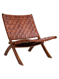 Perugia Klappstuhl Teak/Leder Klappstuhl Living Nordic